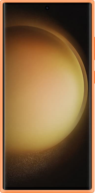 Samsung Galaxy S23 Ultra Silicone mobilskal (orange)