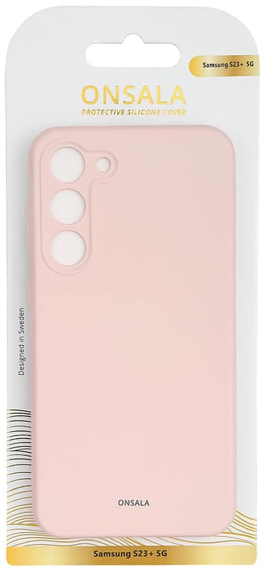 Onsala Samsung Galaxy S23+ silikonfodral (rosa)