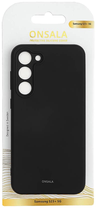 Onsala Samsung Galaxy S23+ silikonfodral (svart)