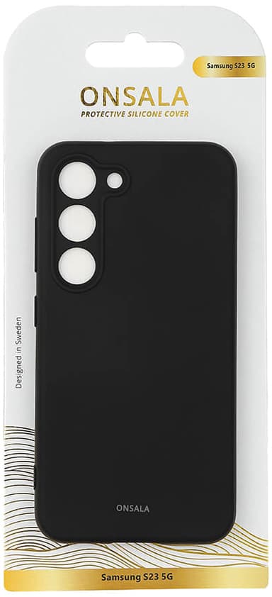 Onsala Samsung Galaxy S23 silikonfodral (svart)