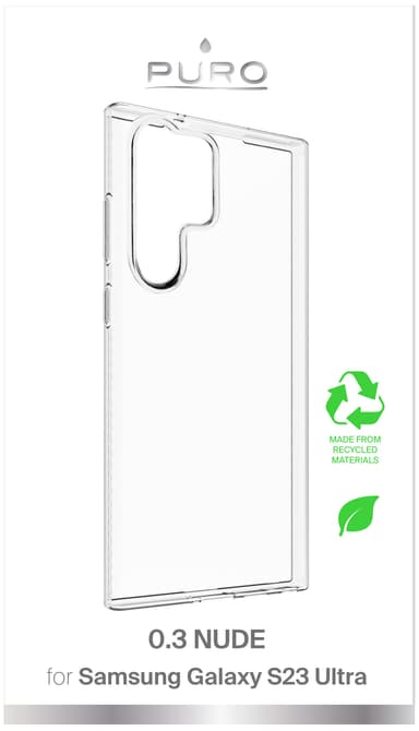 Puro Samsung Galaxy S23 Ultra 0.3 Nude fodral (genomskinligt)