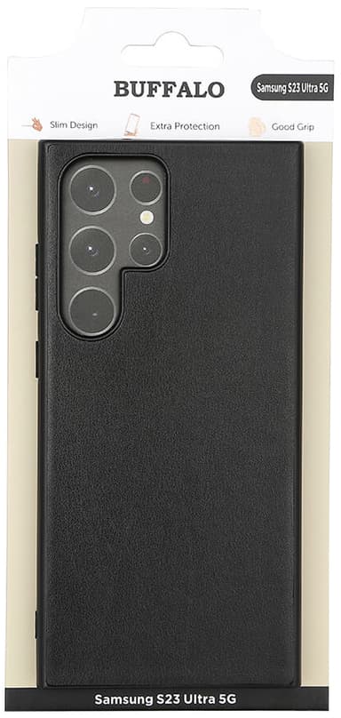Buffalo Samsung Galaxy S23 Ultra bakfodral (svart)