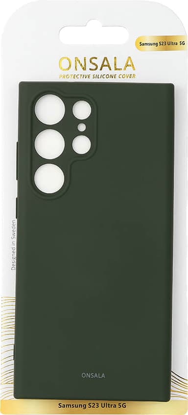 Onsala Samsung Galaxy S23 Ultra silikonfodral (grönt)