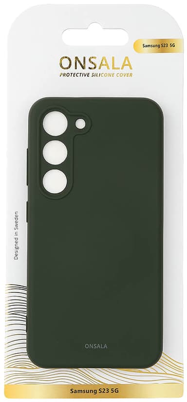 Onsala Samsung Galaxy S23 silikonfodral (grönt)