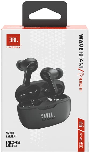JBL Wave Beam true wireless in ear-hörlurar (svarta)