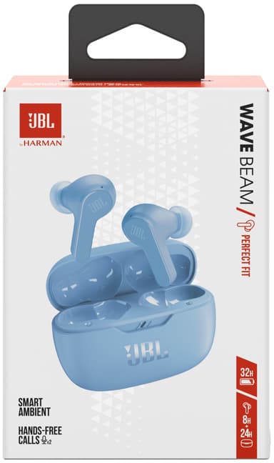 JBL Wave Beam true wireless in ear-hörlurar (blåa)