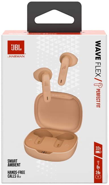 JBL Wave Flex true wireless in ear-hörlurar (beige)