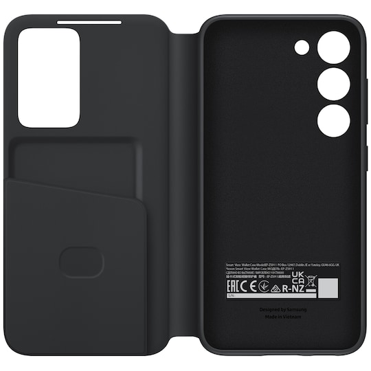 Samsung Galaxy S23 Smart View plånboksfodral (svart)