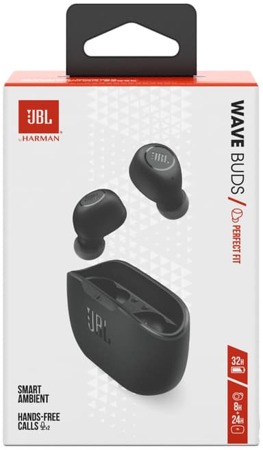 JBL Wave Bud true wireless in ear-hörlurar (svarta)