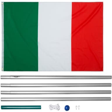 tectake Aluminium Flaggstång - Italien