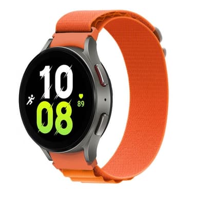 Artic Elastiskt nylon Armband Samsung Galaxy Watch 5 (44mm) - Orange