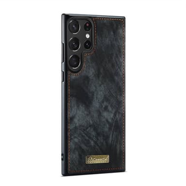 Multiplånbok CaseMe 11-kort Samsung Galaxy S23 Ultra - Svart/Grå