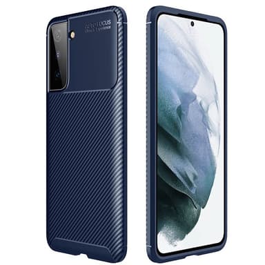 Carbon silikon skal Samsung Galaxy S23 Plus - Blå