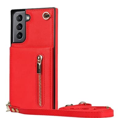 Zipper necklace case Samsung Galaxy S23 Plus - Röd