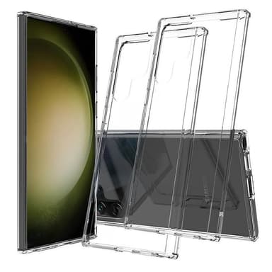 2-Pack silikon skal transparent Samsung Galaxy S23 Ultra