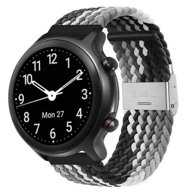 Flätat Elastiskt Armband Doro Watch - Svart/Vit