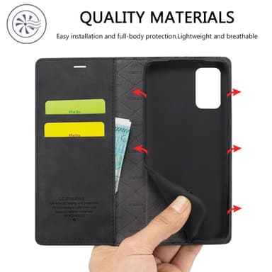 LC.IMEEKE Wallet Case Fodral till Samsung Galaxy A23 5G - Svart