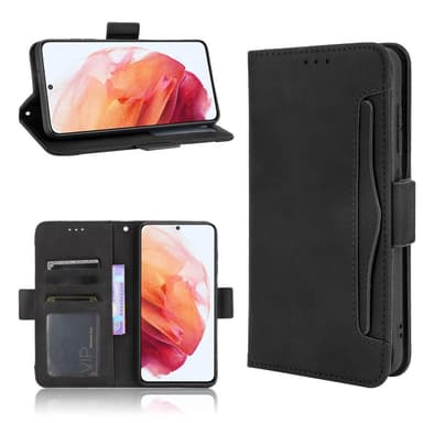 Samsung Galaxy S21 FE Plånboksfodral  - Svart