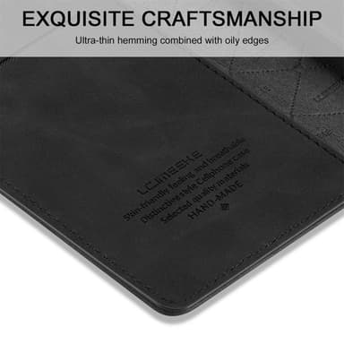 LC.IMEEKE Wallet Case Fodral till Samsung Galaxy A23 5G - Svart