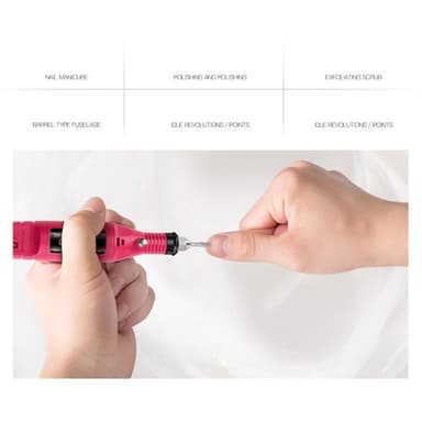 20000rpm Nagelborrmaskin Manikyr Pedikyr Elektrisk Nagelfil