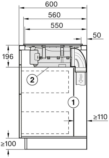 Miele Induktionshäll med fläkt KMDA 7272 FL-U (80cm)