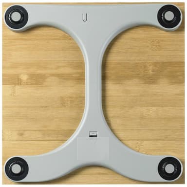 vidaXL Personvåg bambu PS 440 brun