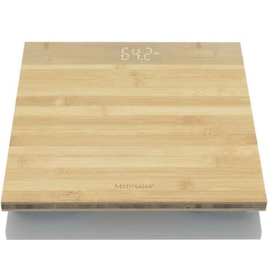 vidaXL Personvåg bambu PS 440 brun