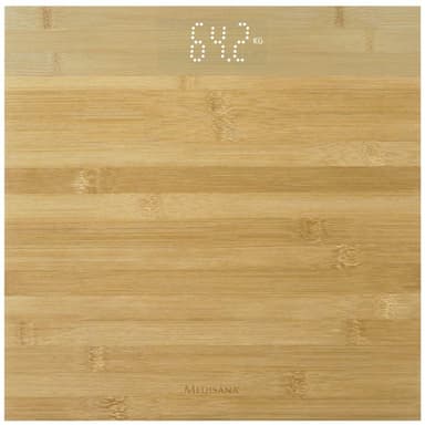 vidaXL Personvåg bambu PS 440 brun
