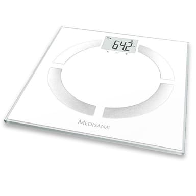 vidaXL Kroppsanalysvåg BS 444 vit 180 kg