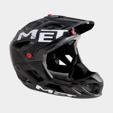 Met Parachute Anthracite Black/Glossy, Cykelhjälm Svart Large
