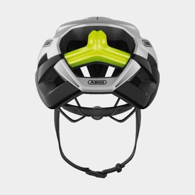 Abus StormChaser Gleam Silver, Cykelhjälm Silver Large