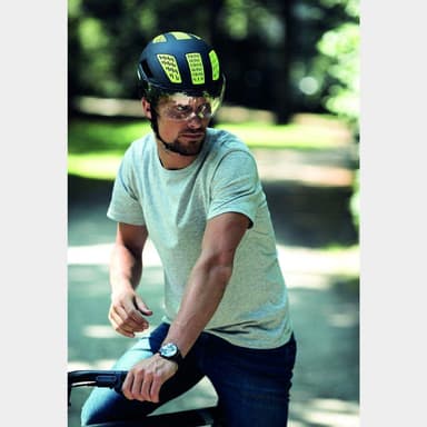 Abus Hyban 2.0 ACE Signal Yellow, Cykelhjälm Gul Large