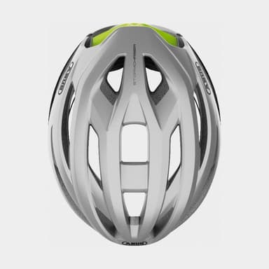 Abus StormChaser Gleam Silver, Cykelhjälm Silver Large