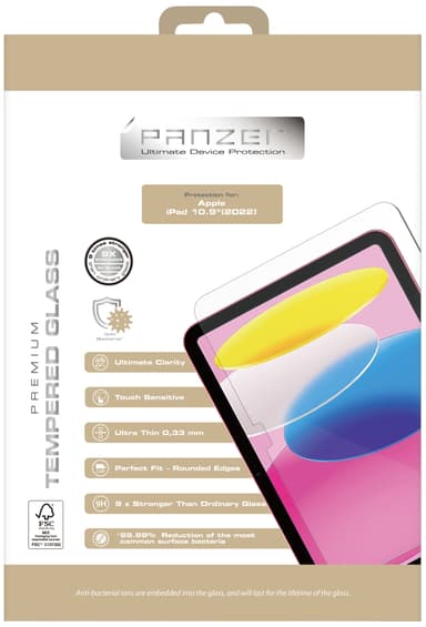 Panzer iPad 10.9" skärmskydd