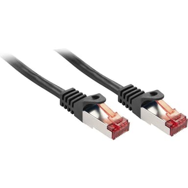 LINDY 47370 RJ45 Nätverk Anslutningskabel 0.30 m Svart