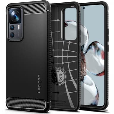 Spigen Xiaomi 12T/12T Pro Skal Rugged Armor Matte Black