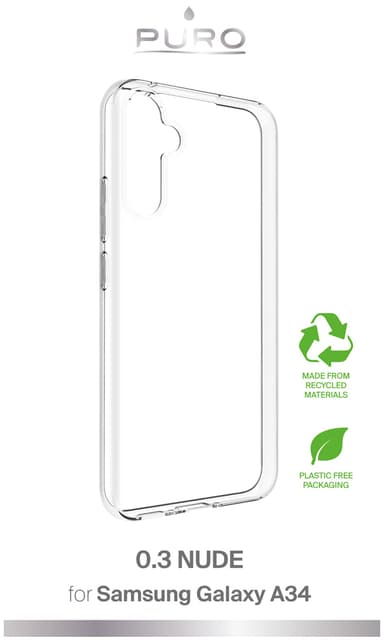 Puro Samsung Galaxy A34 5G 0.3 Nude skal (genomskinligt)