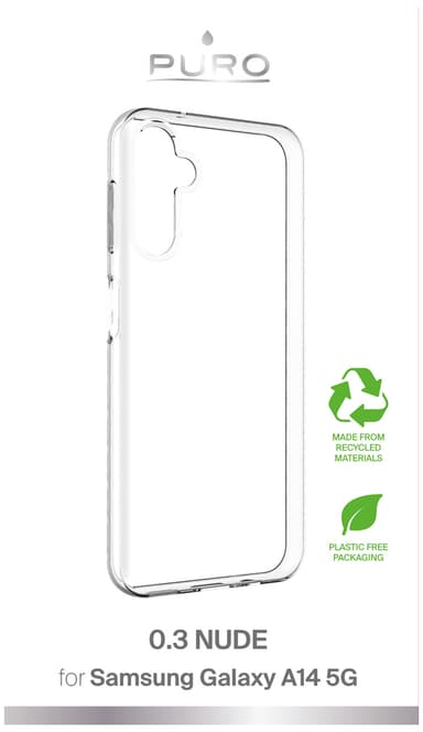 Puro Samsung Galaxy A14 5G 0.3 Nude skal (genomskinligt)
