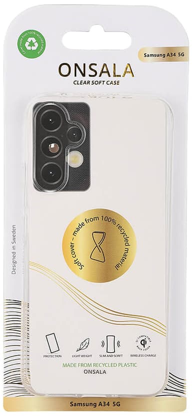 Onsala Recycled Samsung Galaxy A34 5G fodral (transparent)