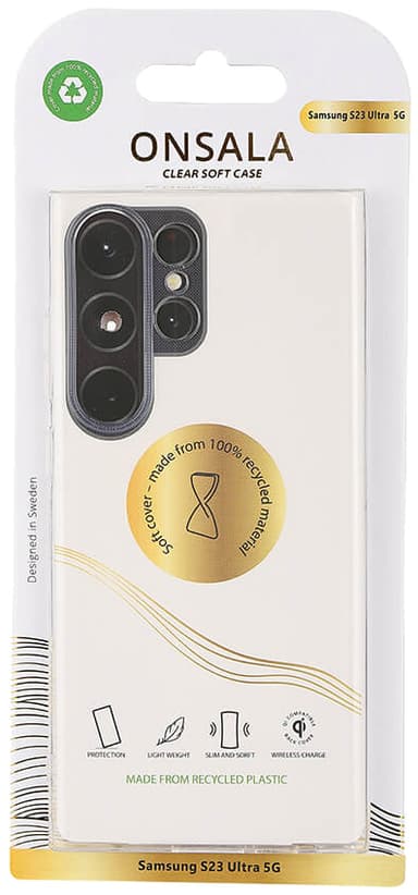 Onsala Recycled Samsung Galaxy S23 Ultra fodral (transparent)