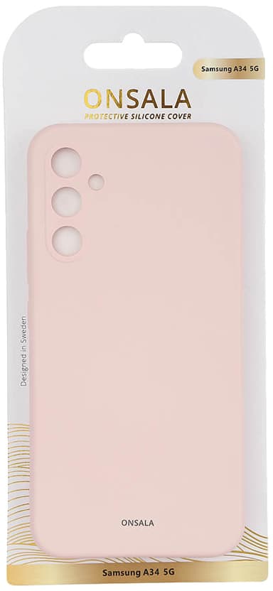 Onsala Silicone Samsung Galaxy A34 5G fodral (rosa)