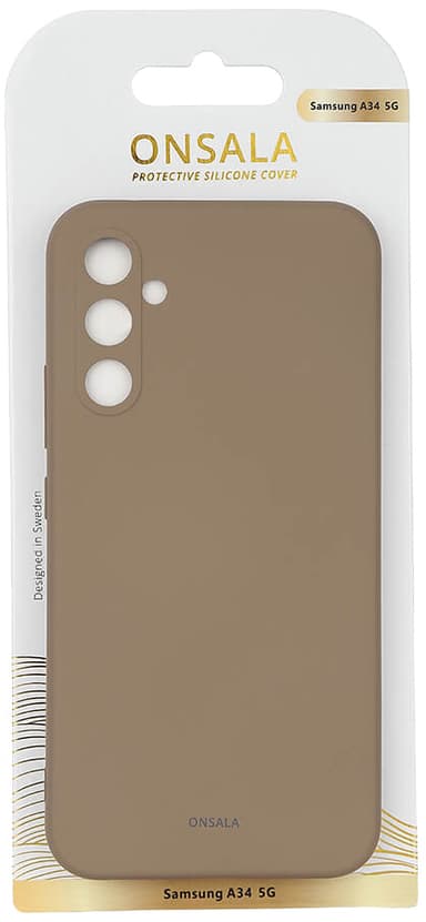 Onsala Silicone Samsung Galaxy A34 5G fodral (beige)