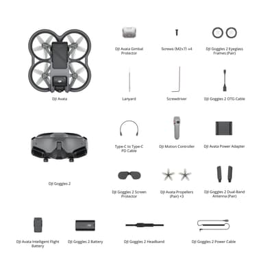 DJI Avata drönare Pro-View Combo