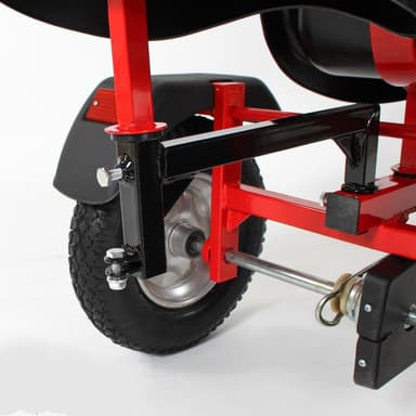 tectake Gokart 2-sits - röd