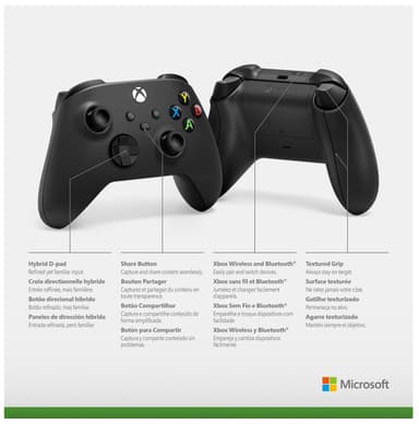 Microsoft Xbox Wireless kontroll (carbon black)