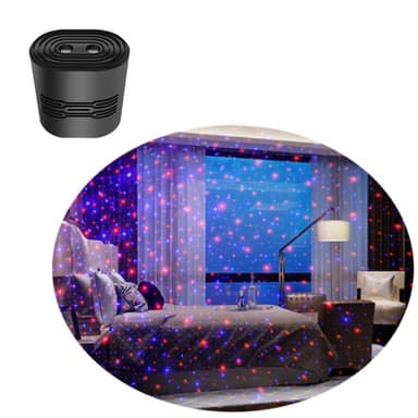 Starry Nebula Night Light Projector Svart