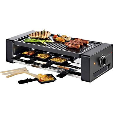 Korona 45070 Raclette 8 pannor Svart, Silver
