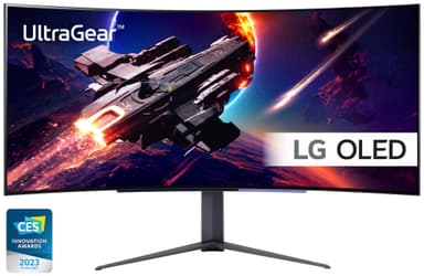 LG UltraGear 45GR95 45" välvd OLED bildskärm för gaming