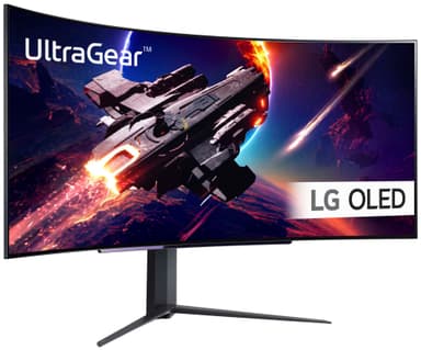 LG UltraGear 45GR95 45" välvd OLED bildskärm för gaming