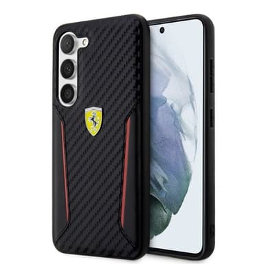 Ferrari Samsung Galaxy S23 Plus Skal Carbon & Stripe Svart